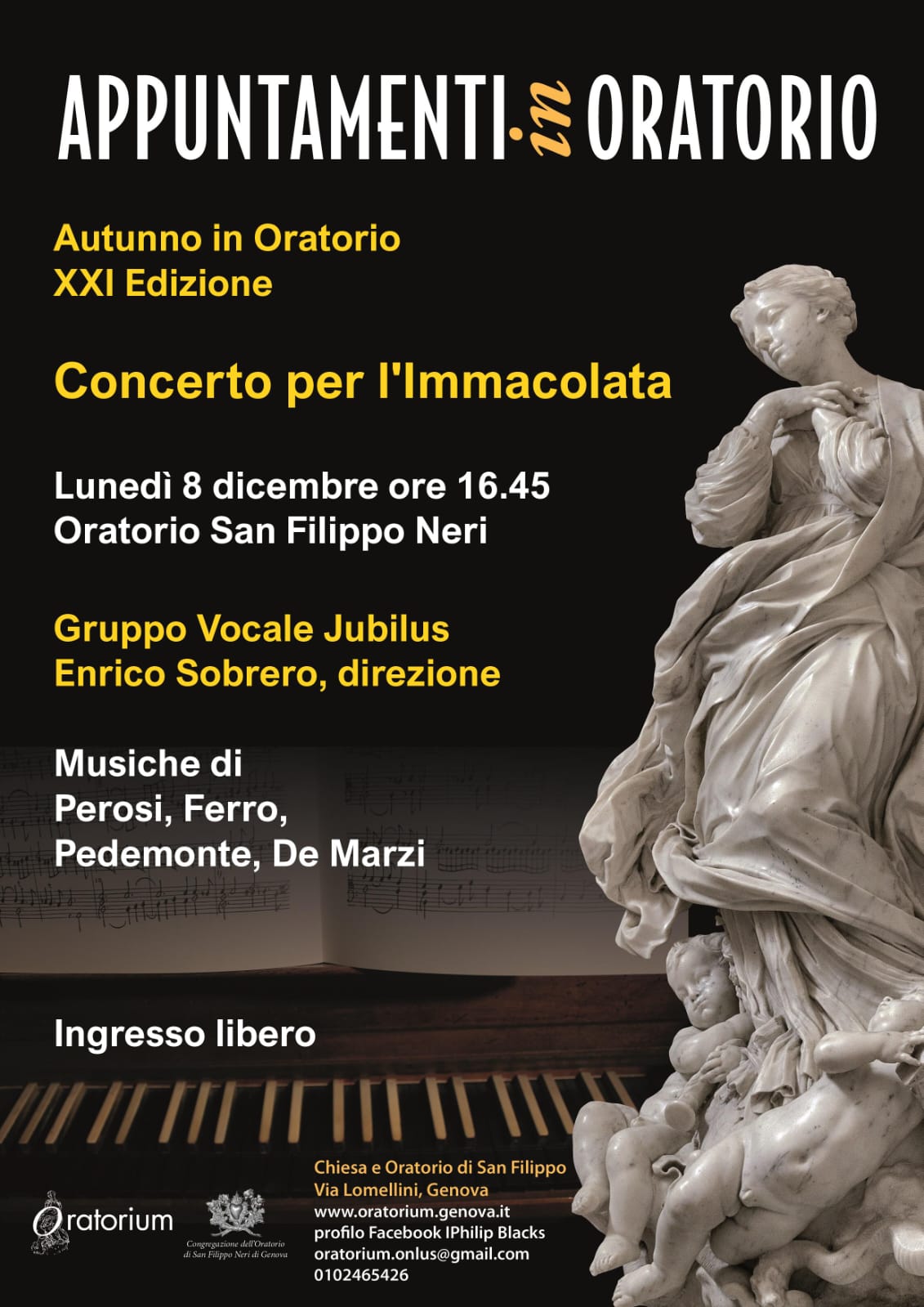 08 Dicembre 2025: Concerto Mariano in Oratorio
